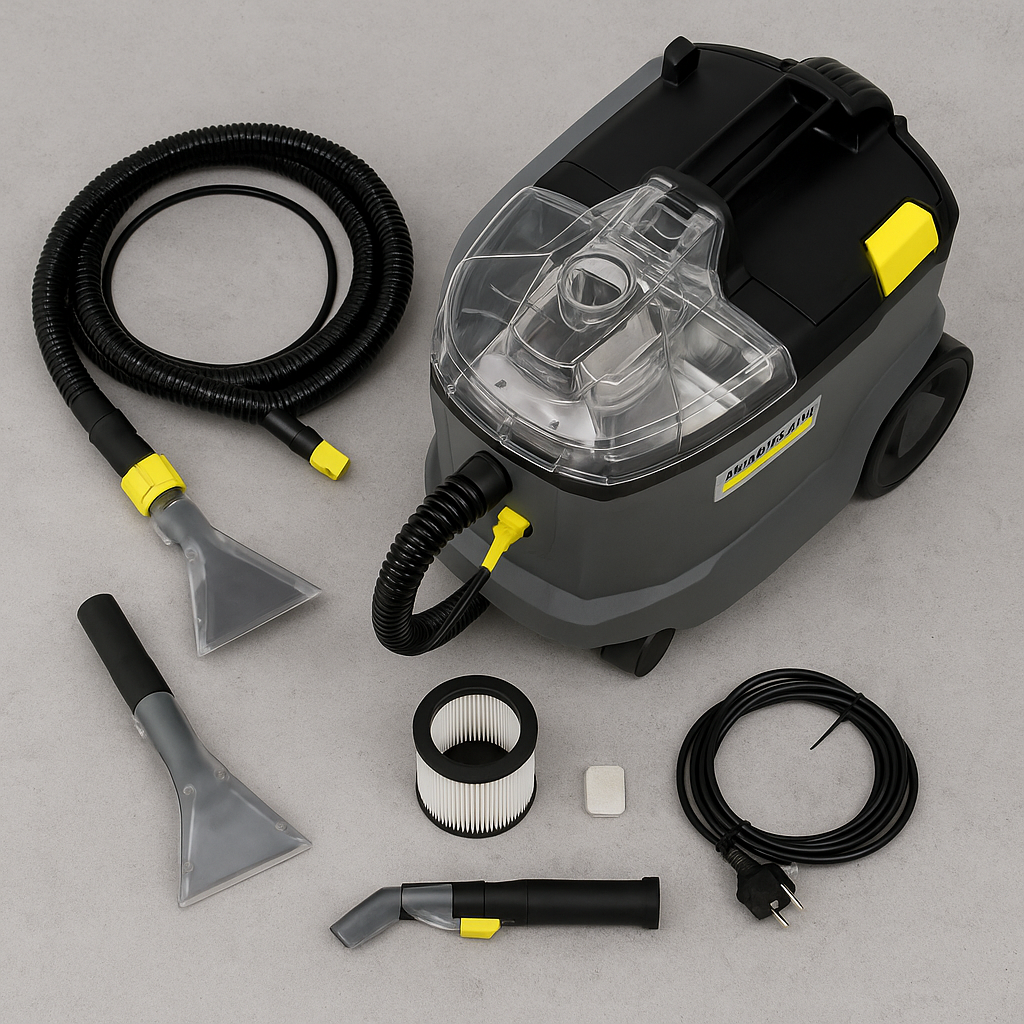 Shampouineuse professionnel Karcher, aspirateur injecteur extracteur Puzzi 8/1